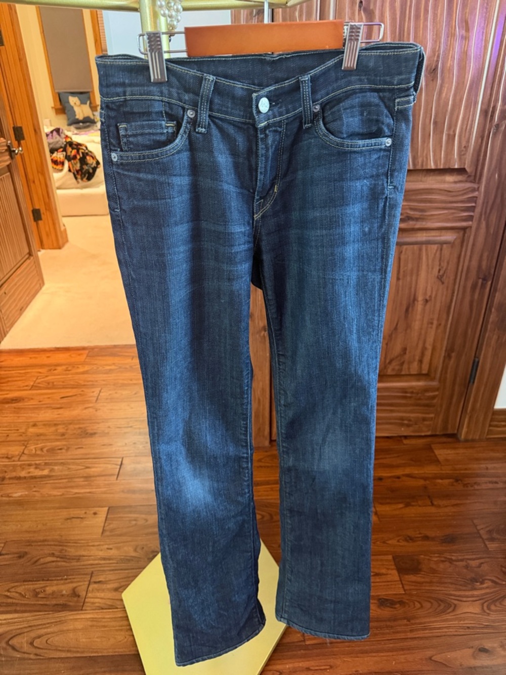 Citizens Of Humanity Dark Blue Straight Leg Jeans